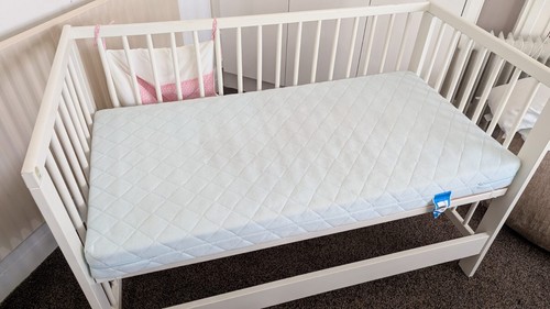 Baby cot bed with mattress - bed,