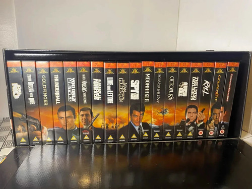 Rare 18pc james bond vhs - rare,