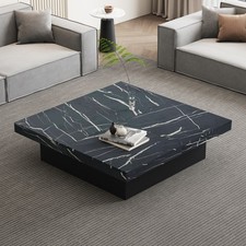 Coffee Table 90cm Black Square
