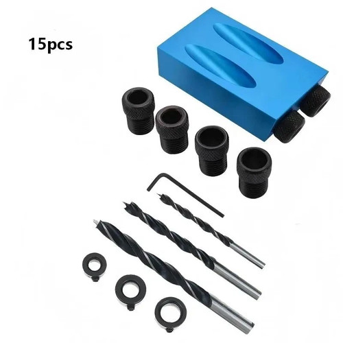 14pcs pocket hole jig kit - jig,