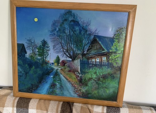 Village night landscape - village,