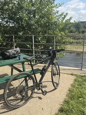 Boardman HYB 8.8 Men's Hybrid Bike with Carbon Forks Large, with  rack and bags