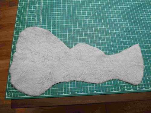 Pale blue soft - curly, sheepskin