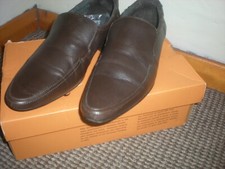 Red Herring Brown Leather Slip-on Men's Shoes Size 7