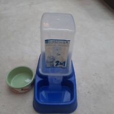Small Animal 2 In 1 Large Water Or Kibble Feeder plus ceramic bowl
