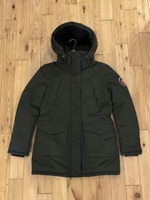 Women's Superdry Everest Expedition Parka Jacket Coat UK 10 Dark Green - No Fur