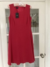 Hobbs Tate Red Fit And Flare Dress BNWT Size 10