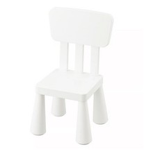 IKEA Mammut Children's White Plastic Chair x2 - White