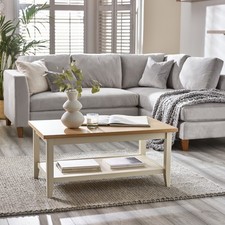 Eden Rectangular Cream and Oak