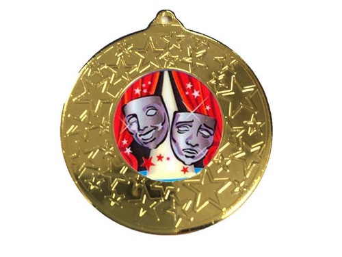 Drama medal with - drama, ribbon
