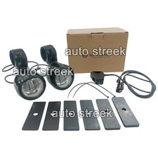 Black LED Auxiliary Fog Lights for Royal Enfield Meteor & Classic Reborn 350