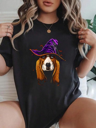 100 cotton basset - hound, witch