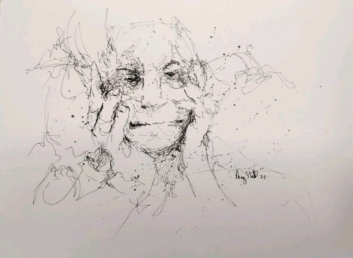 Original despair figure ink - original,