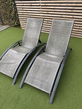 John Lewis Aluminium Sun Lounger Chairs, 2025 Summer Collection, Grey, RRP £120