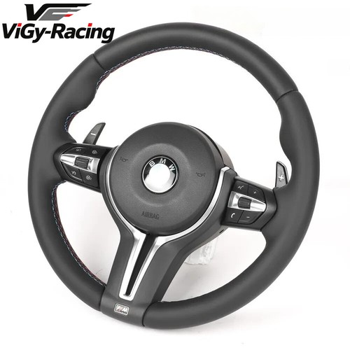 Sport style leather steering - m,