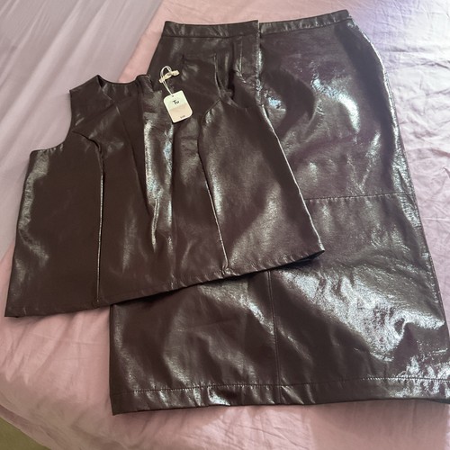 Pvc skirt top - top, new