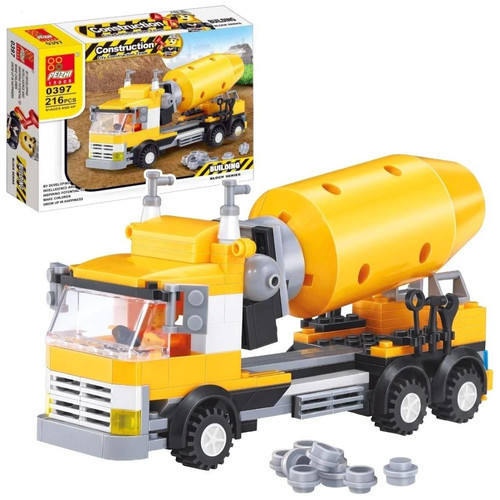 Concrete mixer building blocks - concrete,