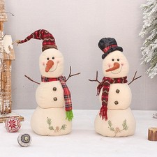 Christmas White Snowman Doll