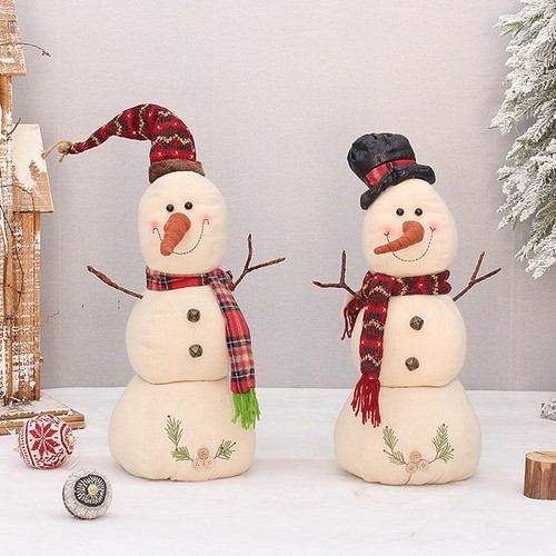 Christmas white snowman doll - christmas,