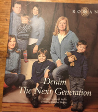 Rowan Denim knitting book The Next Generation 7 classic designs all ages/sizes