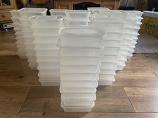 100 x Food Containers & Lids - Takeaway - Microwave / Freezer  / Dishwasher Safe