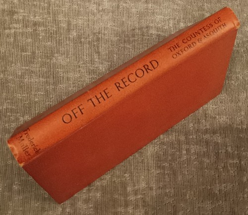 Off the record - record., hardcover