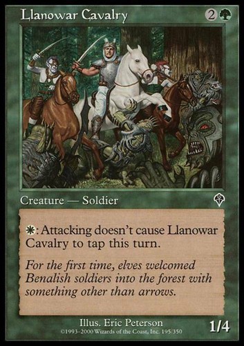 Llanowar cavalry invasion - llanowar,