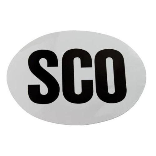 Sco scotland oval sticker - scotland,