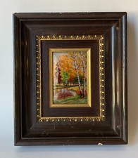 Enamel Picture Art Nouveau