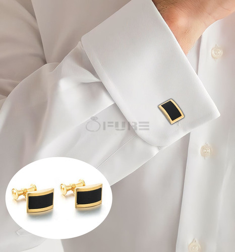 Black onyx stone rectangle - black,