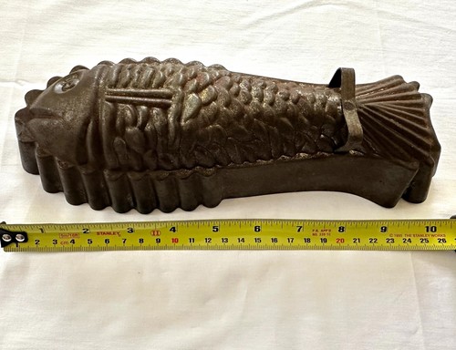 Vintage metal fish - metal,