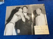 BRIAN RIX and belly dancer  PERIOD PORTRAIT  20/15cm