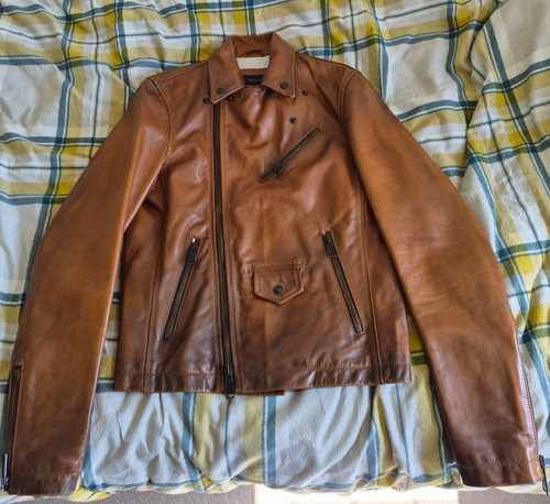 Dsquared2 leather biker jacket - biker,