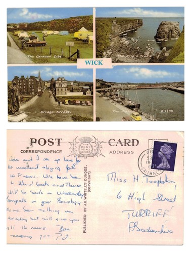 Vintage postcard multi - postcard,