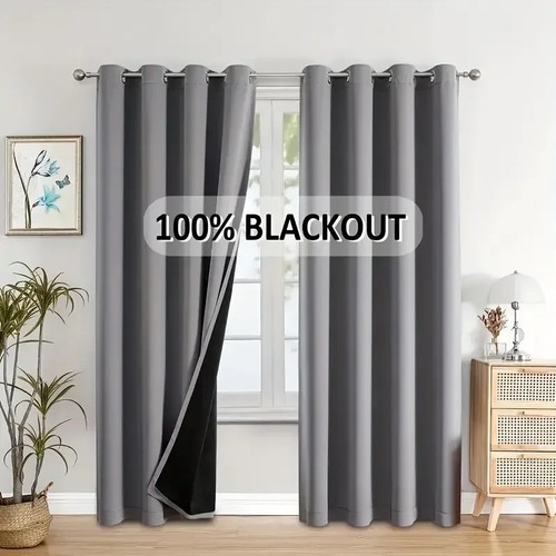 Blackout eyelet curtains - eyelet,