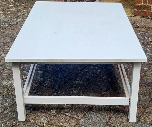 Ikea white wood - ikea, rectangular