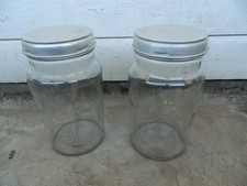 2x Vintage Large GLASS SWEET /