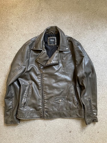 Zara faux leather biker - faux, jacket