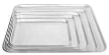 Aluminium Baking Tray Shallow Heavy Duty Oven Roasting Dish Catering 19mm Deep
