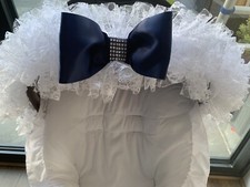 PRAM/PUSHCHAIR WHITE FRILLY