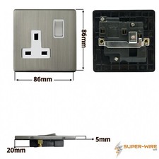 Brushed Steel Switches &