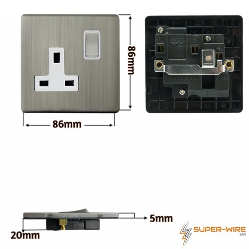 Brushed steel switches - steel,