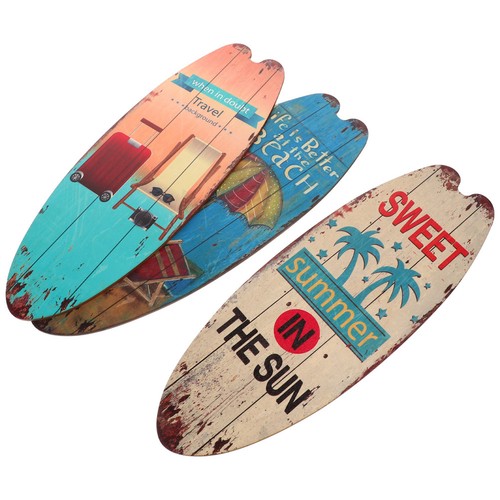 Set wooden surfboard - of, wall