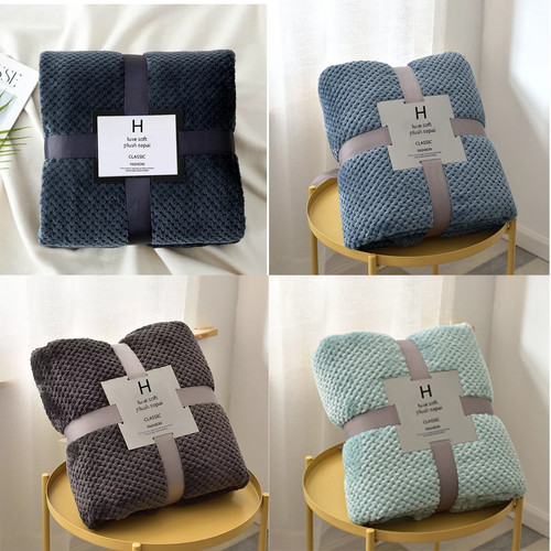 Popcorn waffle luxury blanket - popcorn,