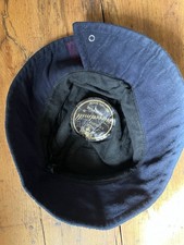 Treadmill Rain hat British Made 100% Cotton 57 cm Size 7 Black/ Purple