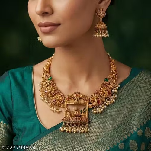 Gold plated jewellery set rani - plated, set,rani