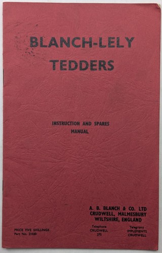 Original blanch lely tedders - lely,