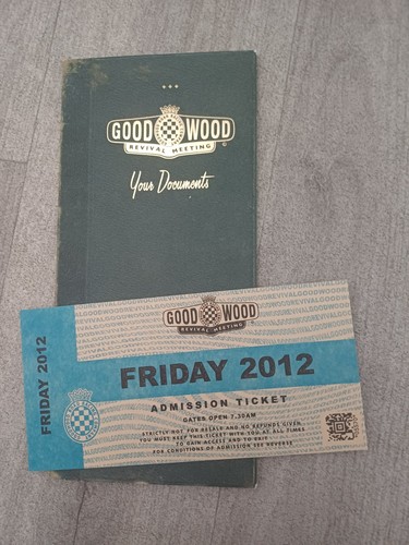 Goodwood revival 2012 ticket - goodwood,