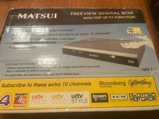 Matsui Freeview Digital Box TUTV 1 with Remote and Power Supply and Instructions
