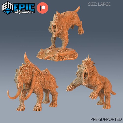 Sabretooth tiger dnd dungeons - sabretooth,